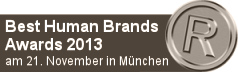 Best Human Brands Awards 2013 in M&uuml;nchen