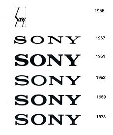 Sony Logo-Historie (1955 - 1973)